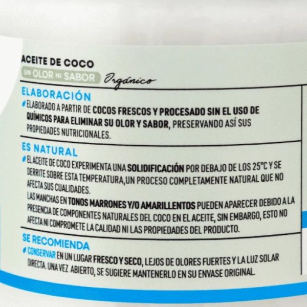 Imagen del producto Aceite de Coco Orgánico 3