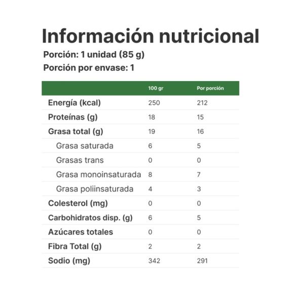 Imagen del producto Hamburguesa de Vegetales 3
