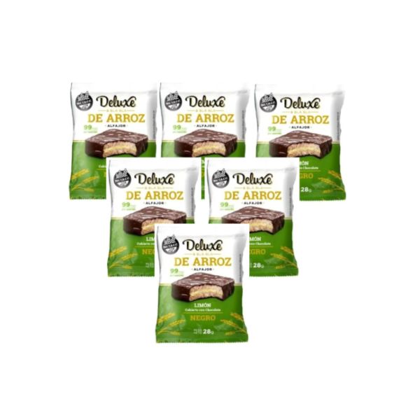 Imagen del producto Pack Alfajor de arroz relleno de crema limón 6 un. 1