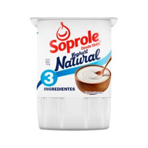 Yogurt natural sin endulzar 3 ingredientes 155g