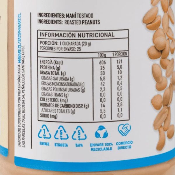 Imagen del producto Mantequilla de Maní Cremosa 2