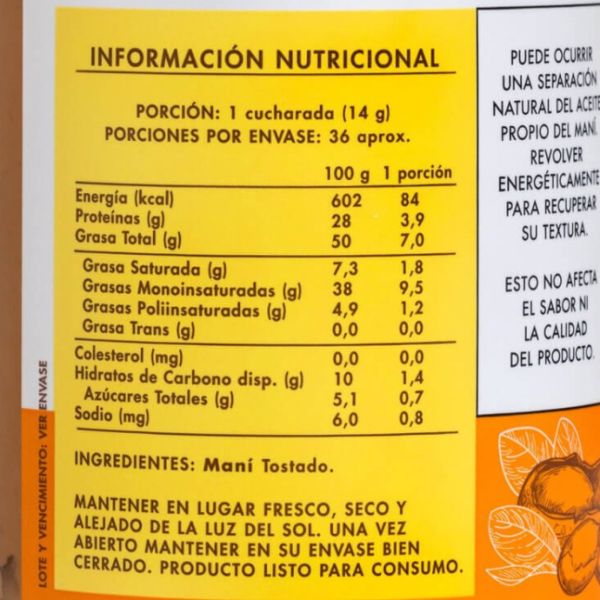 Imagen del producto Mantequilla de Maní Crunchy 3