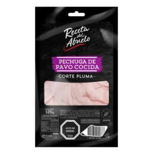 Pechuga de Pavo Cocida Corte Pluma 125 grs
