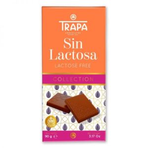 Chocolate con leche sin lactosa 90 grs