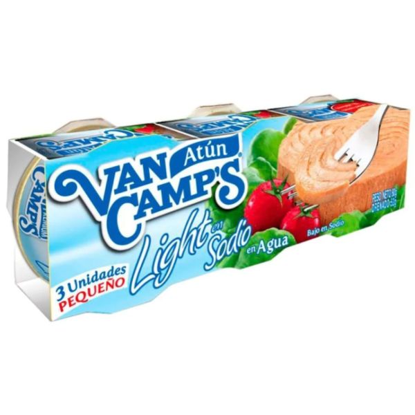 Imagen del producto Tripack Atún Lomitos en Agua Ligth Reducido en Sodio