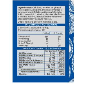 Imagen del producto Vitamina B Complex Plus Liposomal 3