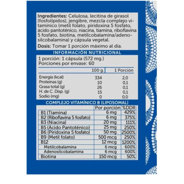 Imagen del producto Vitamina B Complex Plus Liposomal 3