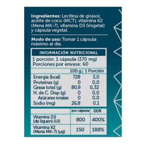 Imagen del producto Vitamina D3 + K2 Plus 3