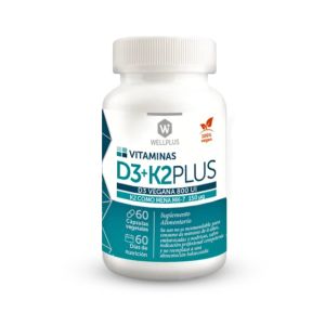 Vitamina D3 + K2 Plus 60 Cápsulas