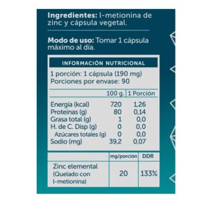 Imagen del producto Zinc Plus 20 mg 3