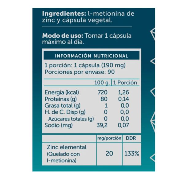 Imagen del producto Zinc Plus 20 mg 3