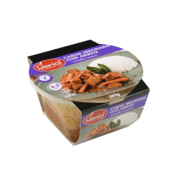 Imagen del producto Caja Carne Mechada Con Arroz
