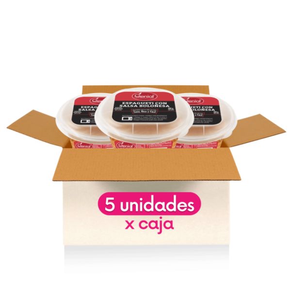 Imagen del producto Caja Espagueti Salsa Boloñesa 2