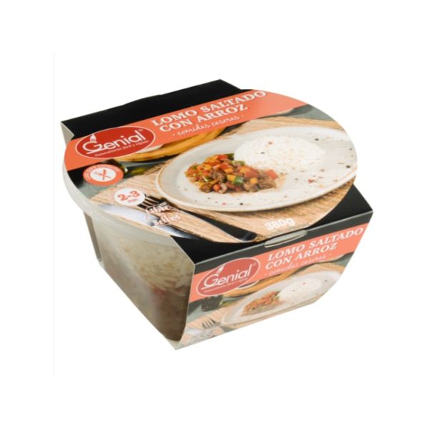 Imagen del producto Caja Lomo Saltado con Arroz