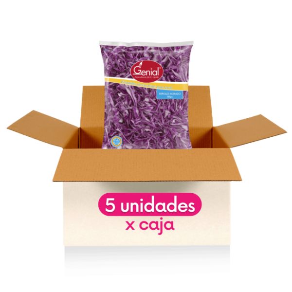 Imagen del producto Caja Repollo Morado Picado 2