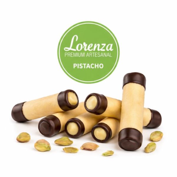 Imagen del producto Barquillo Artesanal Relleno  de Pistacho 1