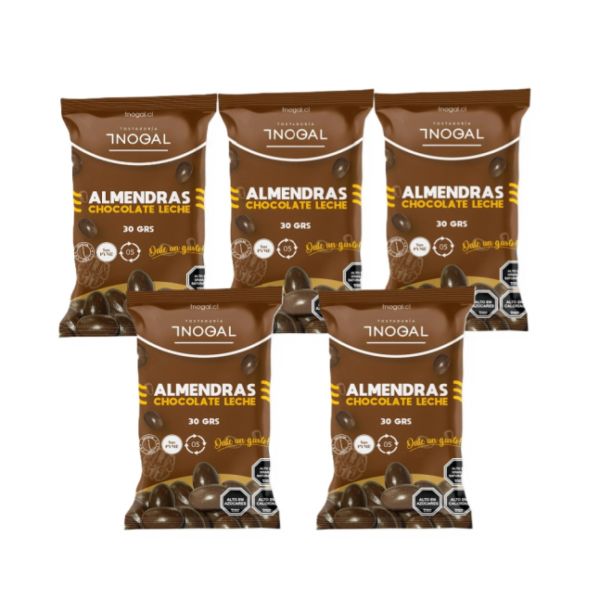 Imagen del producto Pack Almendras con Chocolate de Leche Individual 1