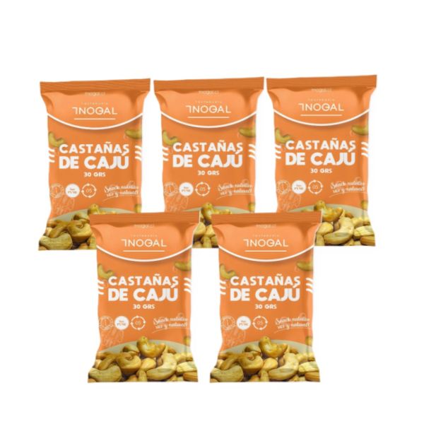 Imagen del producto Pack Castañas de Caju Sin Sal Individual 1