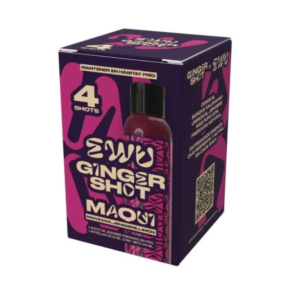 Imagen del producto Pack 4  Shots de Jengibre y Maqui 1