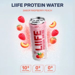 Imagen del producto Agua Proteica Sin Azúcar Sabor Frambuesa - Melocotón 2