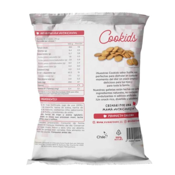 Imagen del producto Galletas  CooKids Sabor Frutilla 2