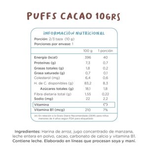 Imagen del producto Cereal Puffs Sabor Cacao Individual 3