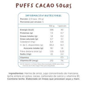 Imagen del producto Cereal Puffs Sabor Cacao Familiar 3