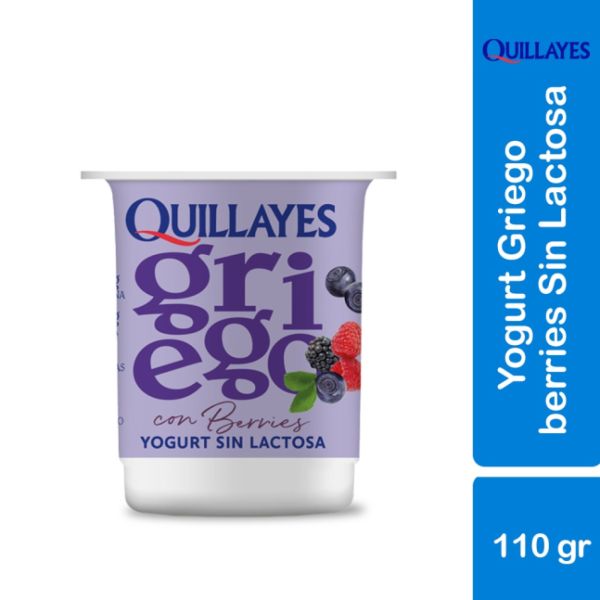 Imagen del producto Yogurt griego sin lactosa sabor berries 1