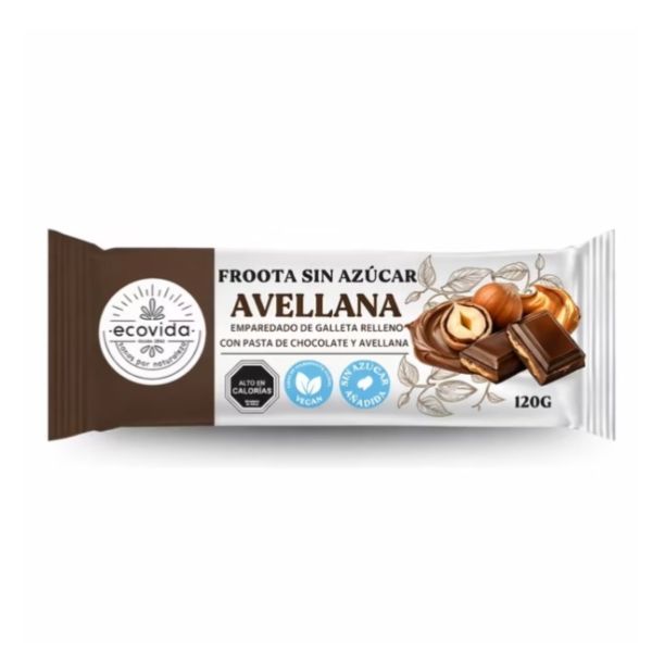 Imagen del producto Galletas Rellenas de Avellana y Cacao Sin Azúcar
