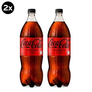 2x Bebida Coca Cola Zero 2 LT