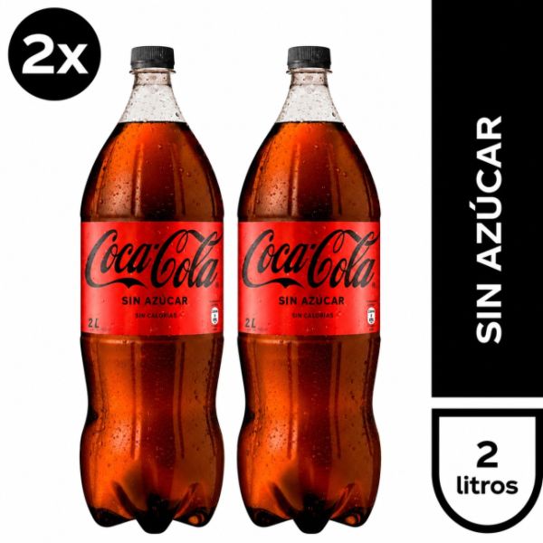 Imagen del producto 2x Bebida Coca Cola Zero 1