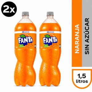 Imagen del producto 2X Bebida Fanta Sin Azúcar 1