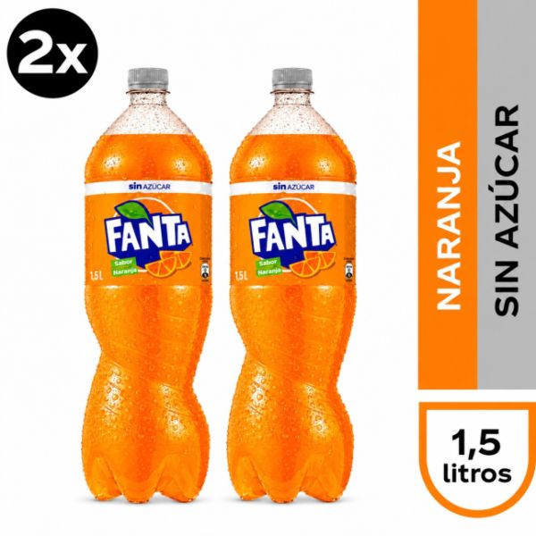 Imagen del producto 2X Bebida Fanta Sin Azúcar 1