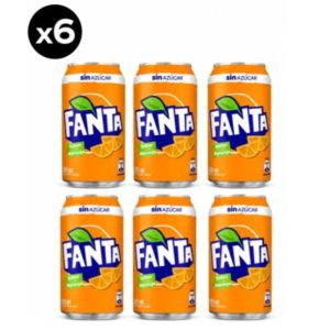 Imagen del producto Bebida Fanta Sin azúcar Pack 6 un 1