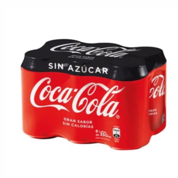 Imagen del producto Bebida Coca Cola Zero Pack 6 un 2