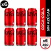 Bebida Coca Cola Zero Pack 6 un