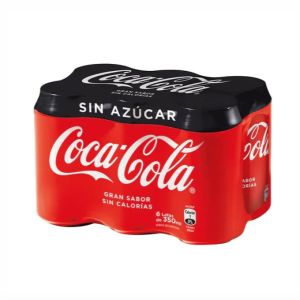 Imagen del producto Bebida Coca Cola Zero Pack 6 un 1