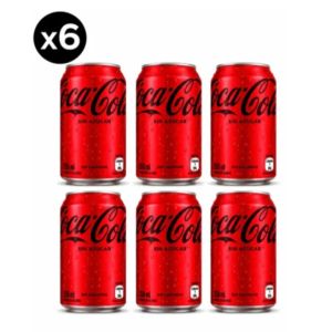Imagen del producto Bebida Coca Cola Zero Pack 6 un 1