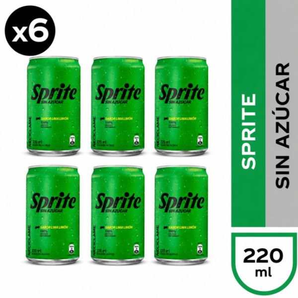 Imagen del producto Bebida Sprite Sin Azúcar 6 un 1