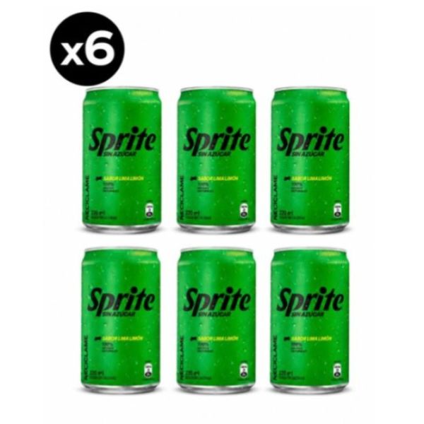 Imagen del producto Bebida Sprite Sin Azúcar Pack 6 un