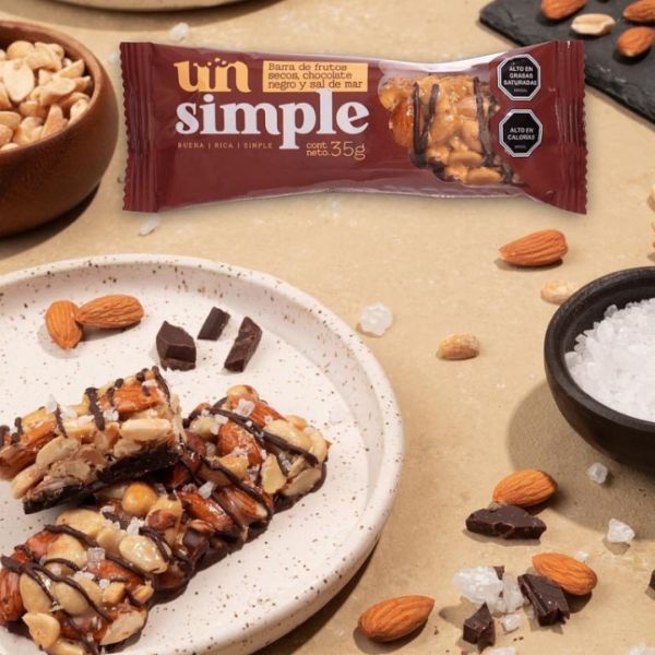 Imagen del producto Barra Frutos Secos, Chocolate y Sal de mar Pack 3