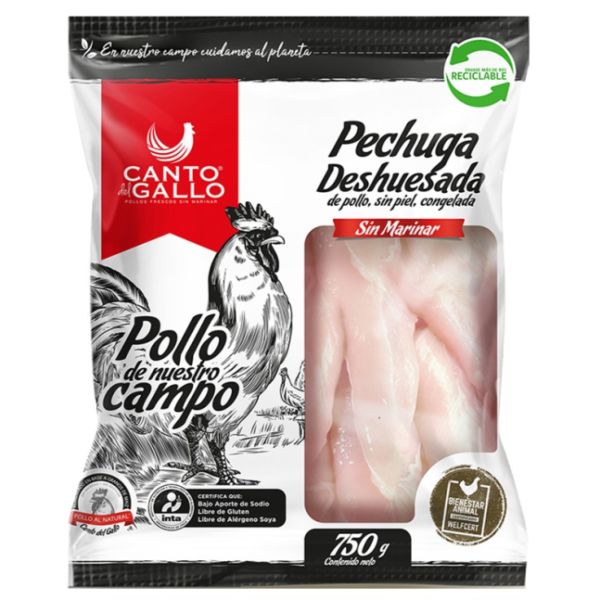 Imagen del producto Pechuga de Pollo Deshuesada Sin Marinar Congelada