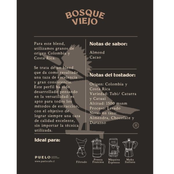 Imagen del producto Café de Especialidad Bosque Viejo (Grano Molido) 2