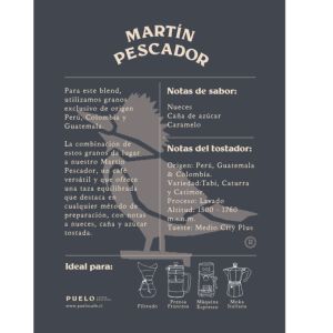 Imagen del producto Café de Especialidad Martin Pescador (Grano Entero) 2