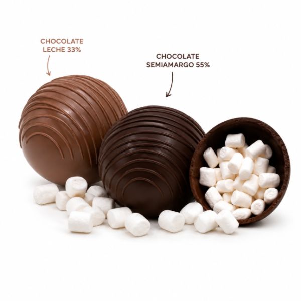 Imagen del producto Pack Bombas de Chocolate Rellenas de Marshmallows Mixtas