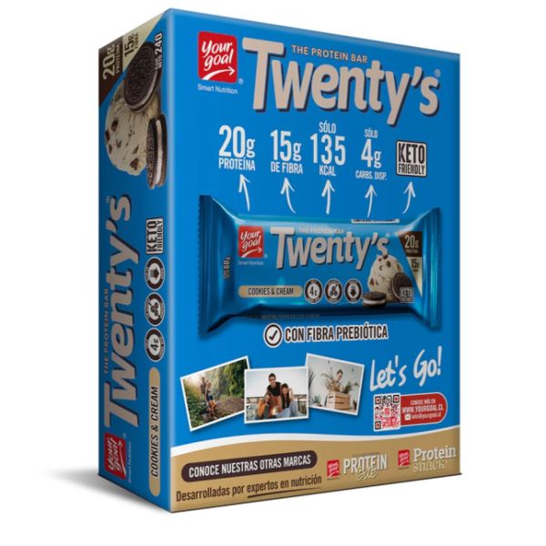 Imagen del producto Barra de Proteína Twenty's Cookies & Cream 5