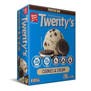 Imagen del producto Barra de Proteína Twenty's Cookies & Cream 1