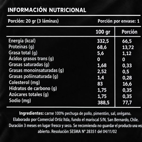 Imagen del producto Charqui de pollo 3