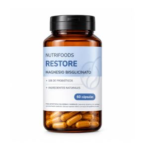NutriRestore (Magnesio Bisglicinato + Probióticos) 60 Cápsulas