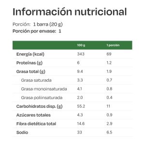 Imagen del producto Barra de Cereal Arándano Chía 3